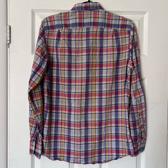 J. Crew Indian Madras Plaid Button-Down Shirt - Size S - Picture 4 of 4